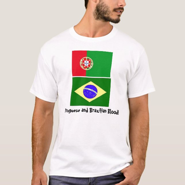 T-shirt Sang portugais et brésilien ! (Devant)