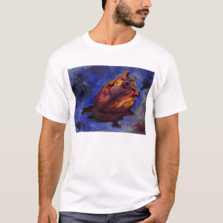 T-shirt sanglant de coeur