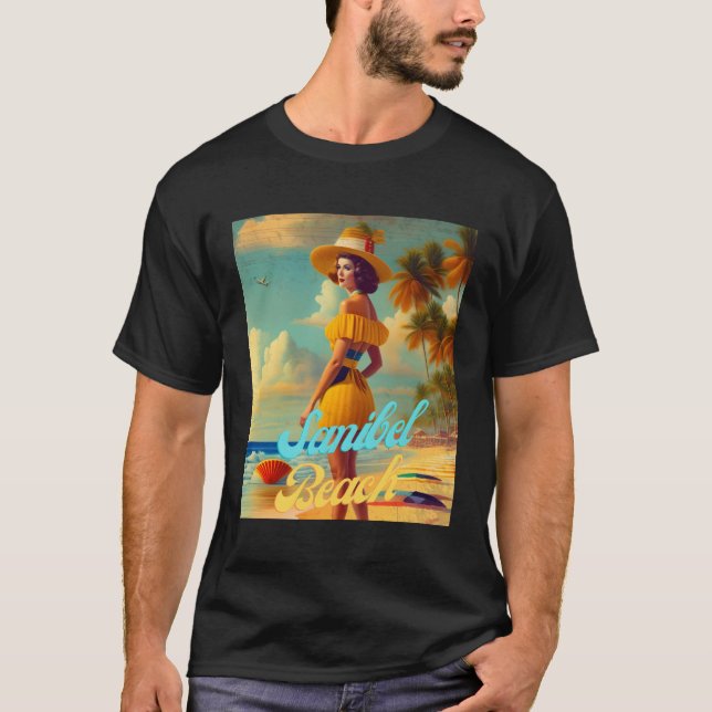 T-shirt Sanibel Beach Floride Parasdise Belle (Devant)