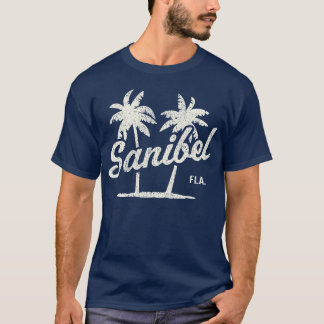 T-shirt Sanibel Island Florida 70S Palmrees friend