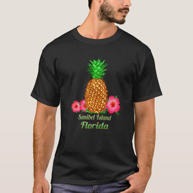 T-shirt Sanibel Island Floride ananas Floride (Devant)