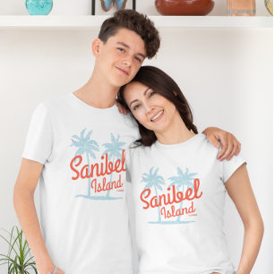 T-shirt Sanibel Island Floride Coral Océan Souvenir