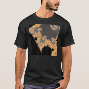 T-shirt sans fin de détail d'or