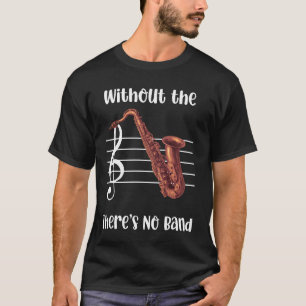 T-shirt Sans le sombre saxophone masculin