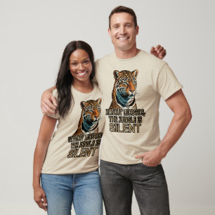 T-shirt Sans léopards. La jungle est silencieuse