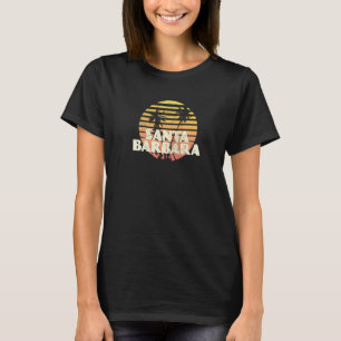 T-shirt Santa Barbara Californie Rétro Vintage Coucher de