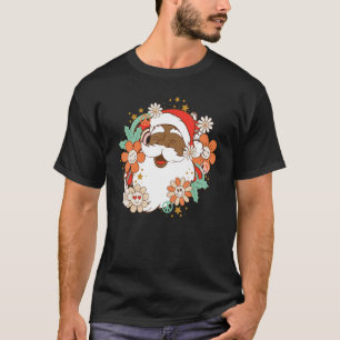 T-shirt Santa Claus Black Xmas Santa Afro African American