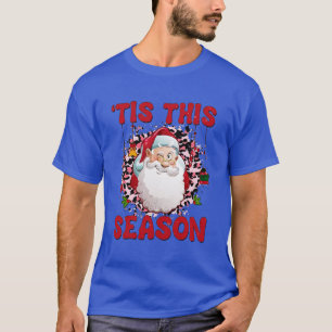 T-shirt Santa Claus C'Est La Saison Super Floral Hippie Ch