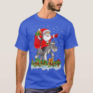 T-shirt Santa Claus équitation Welsh Corgi Chien Noël