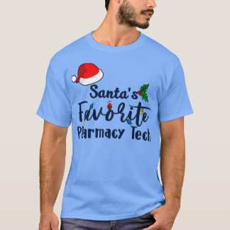 T-shirt Santa Claus Favori Pharmacie Tech Noël Dans Fa
