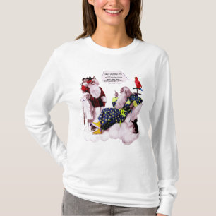T-shirt SANTA CLAUS, PETITE ANGEL & MERLIN Fête de Noël