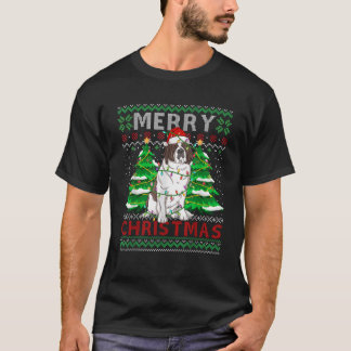 T-shirt Santa Claus Saint Bernard Propriétaires de chien V