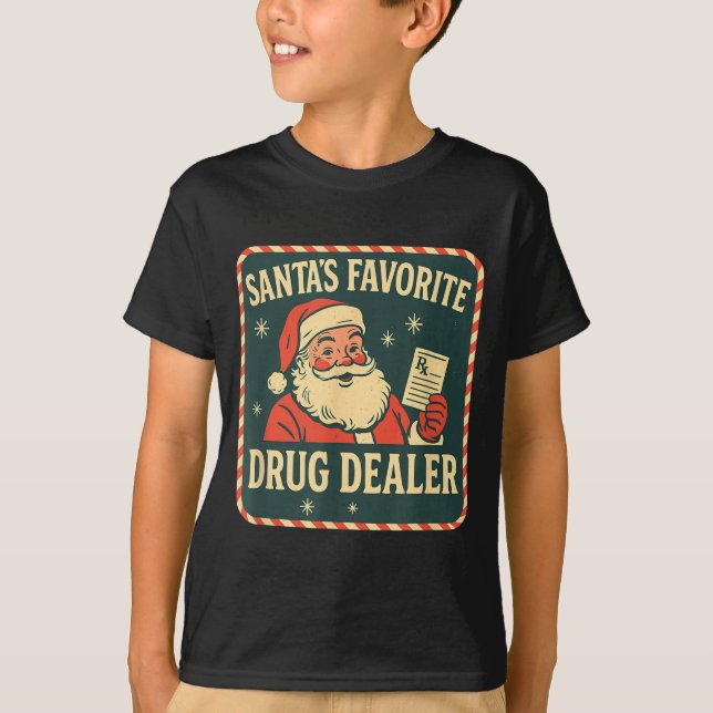 T-shirt Santa Favorite Drug Er Christmas Pharmacy Tech Nur (Devant)