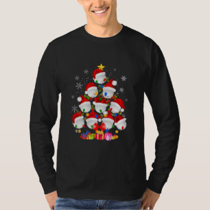 T-shirt Santa Hat Avec Golf Christmas Tree Golfer Funny