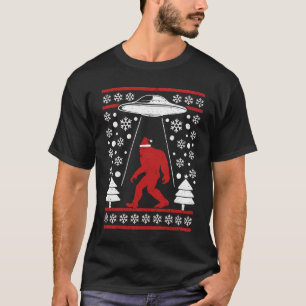 T-shirt Santa hat Bigfoot Alien Ufo Sasquatch