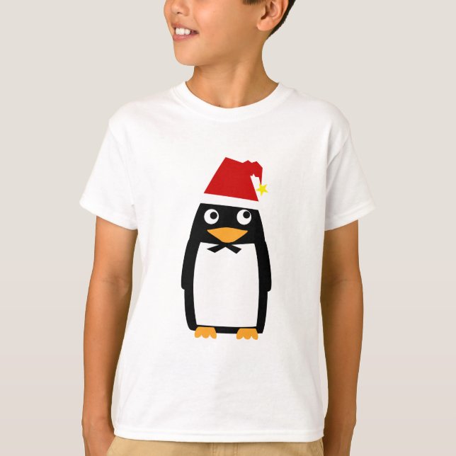 T-shirt Santa Hat Penguin - Sweatshirt pour enfants (Devant)