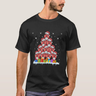 T-shirt Santa Hat Poodle Amoureux de les chiens Hommes Fem