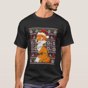 T-shirt Santa Hat Vilain Noël Hommes Femmes Fox