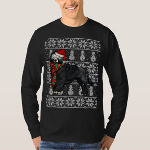 T-shirt Santa Hat Xmas Portugais chien d'eau Noël laid