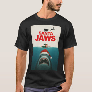 T-shirt Santa Jaws girl gift gift