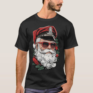 T-shirt Santa Leather Daddyom of Finlandribute Gay Christm