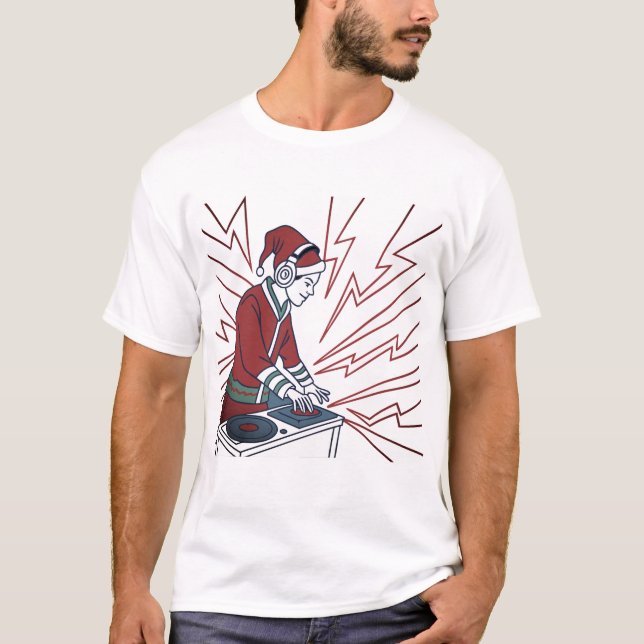 T-shirt Santa Lightning Mix (Devant)