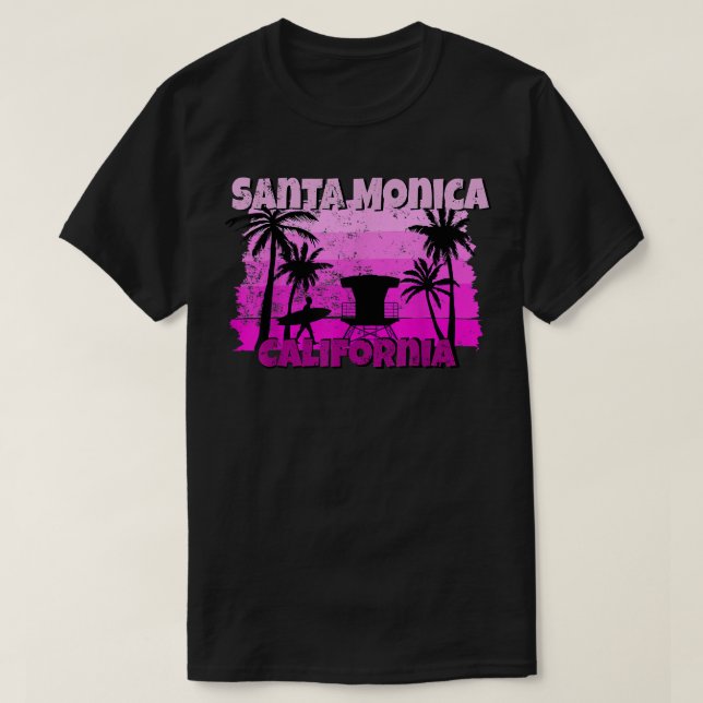 T-shirt Santa Monica California  (Design devant)