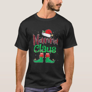 T-shirt Santa Nanna Claus Christmas Matching Family