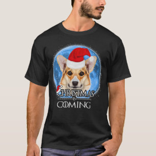 T-shirt Santa Pembroke Welsh Corgi Dog Merry Christmas Is