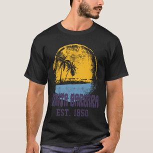 T-shirt Santa Rra Californie Rétro Surfeur Vintage Plage M