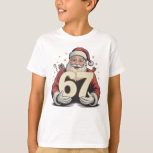 T-shirt Santa Six Seven 6-7 Mème Viral de Noël