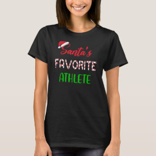 T-shirt Santas Athlète Favori Funny Athlètes Christma