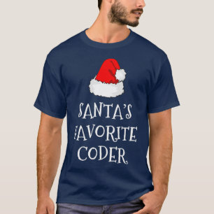 T-shirt Santas Coder favori Cadeau Noël Codage