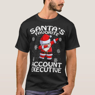 T-shirt Santas Compte favori Enseignant exécutif Christma