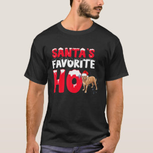 T-shirt Santas Favori Ho Père Noël Bullmastiff Chifts