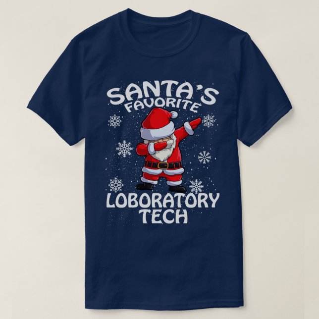 T-shirt Santas Favori Laboratory Tech Noël (Design devant)