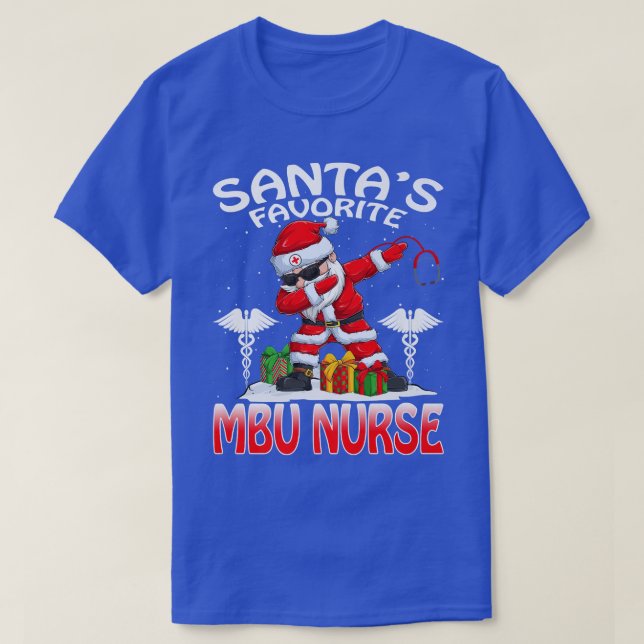 T-shirt Santas Favori MBU Nurse Christmas Matching Costu (Design devant)