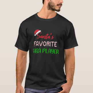 T-shirt Santas Favori Tuba Player Cadeau Funny tuba Christ
