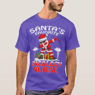 T-shirt Santas Favorite Oncologie Infirmière Noël Correspo