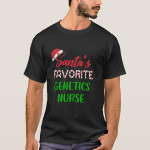 T-shirt Santas Génétique Favorite Infirmière Drôle Chritsm