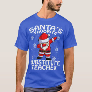 T-shirt Santas substitut favori Enseignant Noël