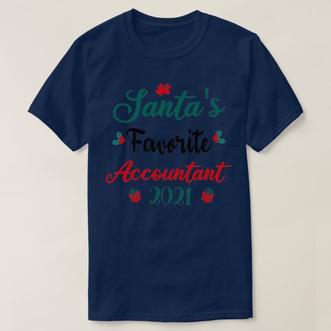 T-shirt santax27s comptable favori 2021 drôle noël (Design devant)