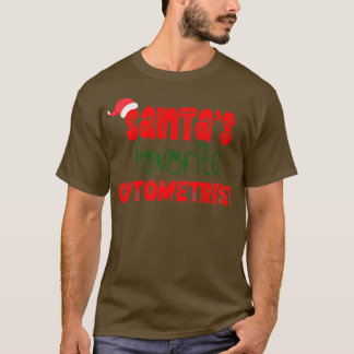 T-shirt Santax27s Optométriste favori cadeau de Noël