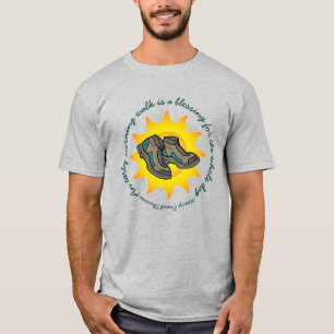 T-shirt Santé de bottes de randonnée de citation de