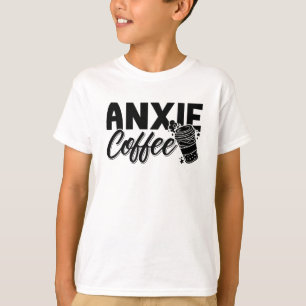 T-shirt Santé mentale Anxie Sensibilisation au café Anxie
