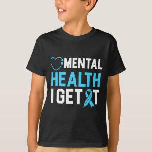 T-shirt Santé mentale des hommes, sensibilisation à la san