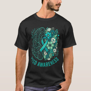 T-shirt Santé mentale ptsd sensibilisation cerveau et flor