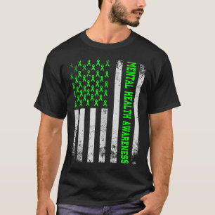 T-shirt Santé mentale S American Flag Mental Health Award