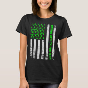 T-shirt Santé Mentale S Maladie Du Cerveau Humain Sensibil