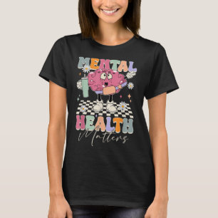 T-shirt Santé mentale super S Maladie cérébrale humaine Se